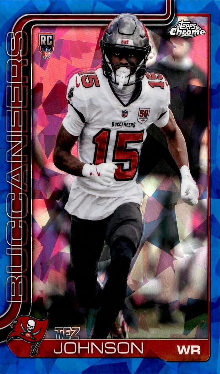 Tez Johnson 2025 topps Topps Chrome Sapphire