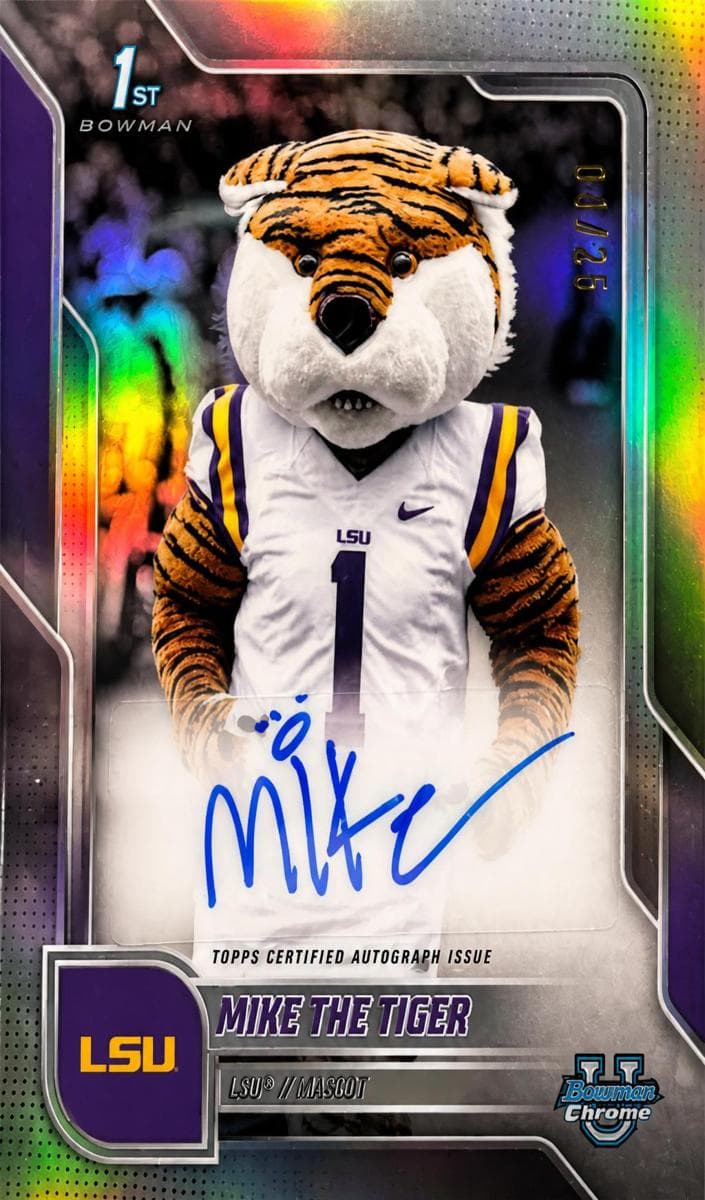 The Tiger 2025 bowman Bowman University Chrome
