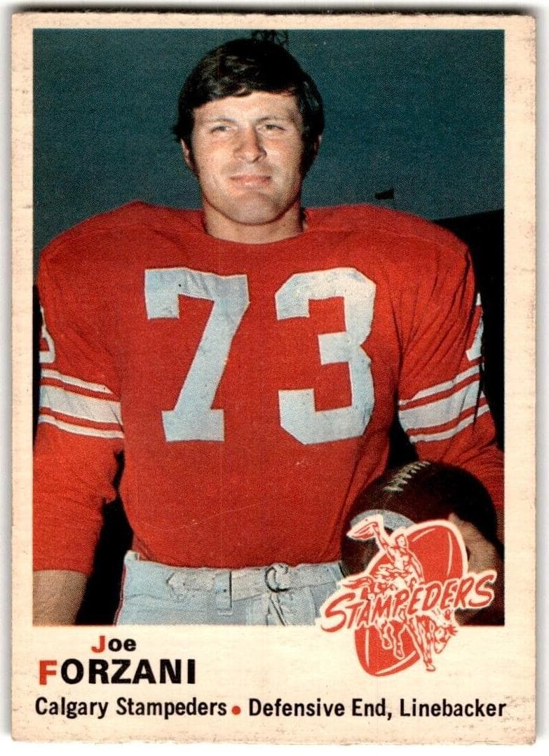 Joe Forzani 1970 o-pee-chee Cfl