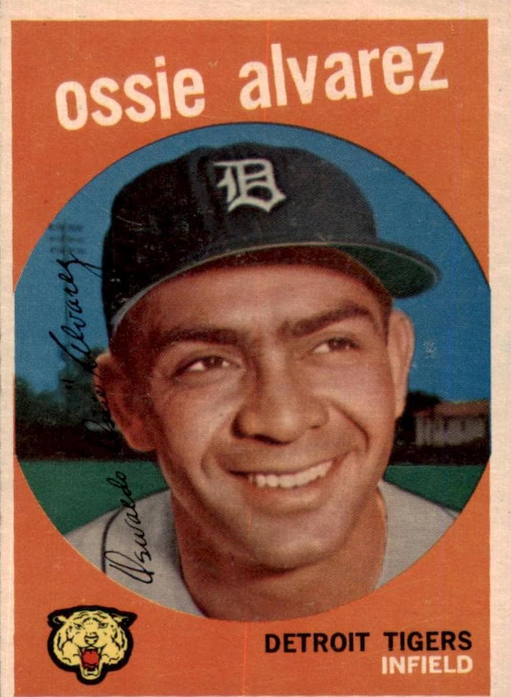 Ossie Alvarez 1959 topps Topps