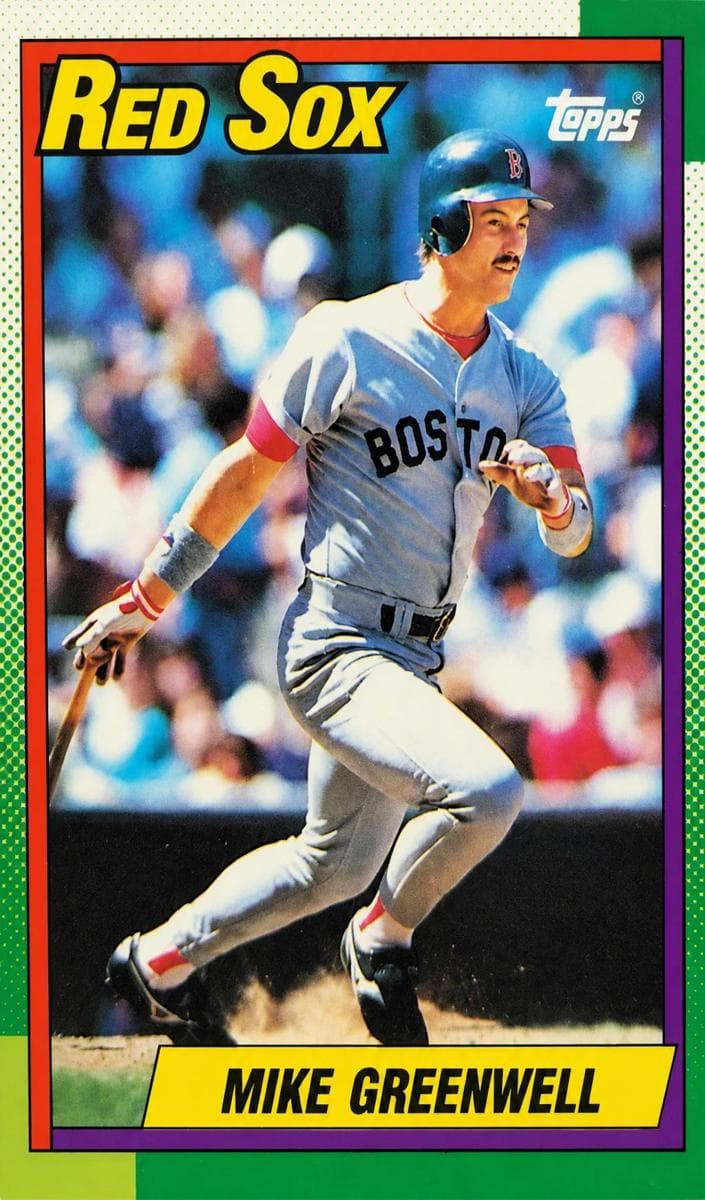 Mike Greenwell 1990 topps O-Pee-Chee