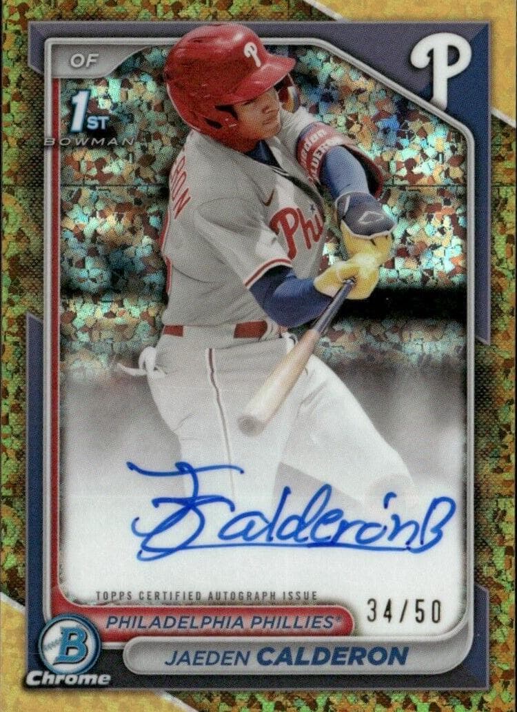 Jaeden Calderon trading card