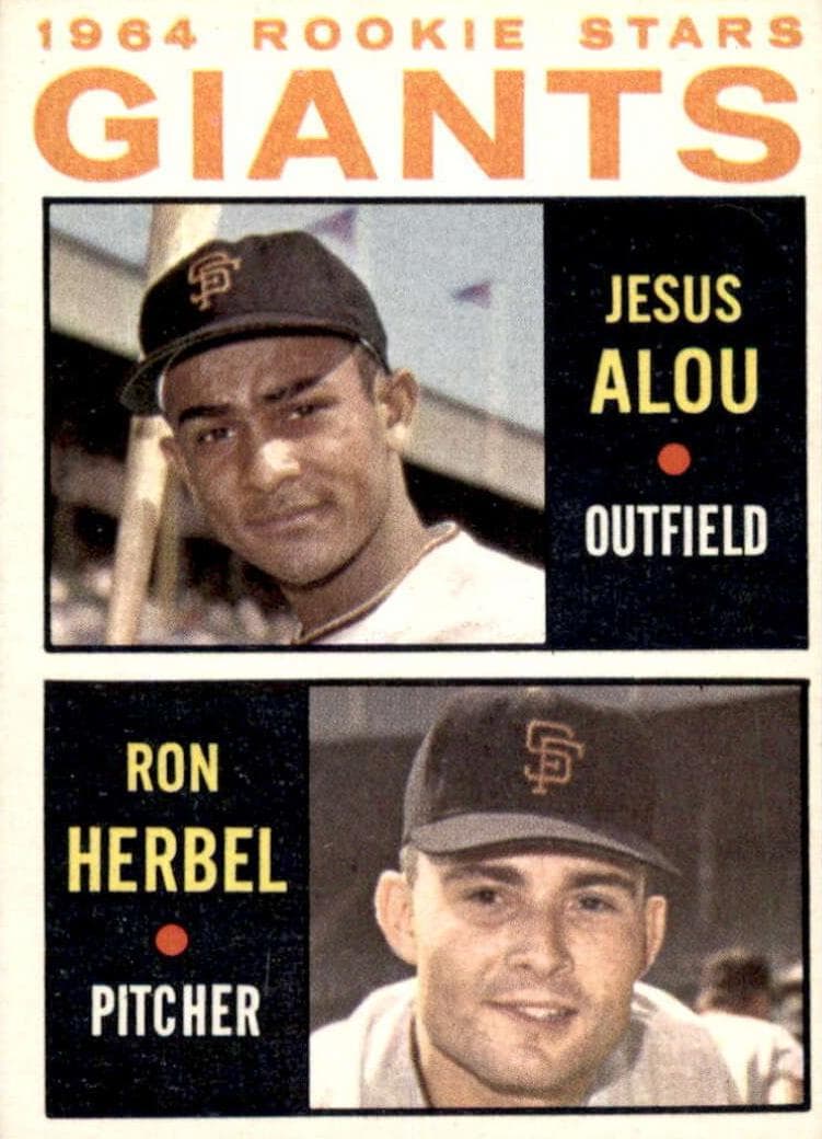 Giants 1964 Rookie Stars (Jesus Alou / Ron Herbel) #47