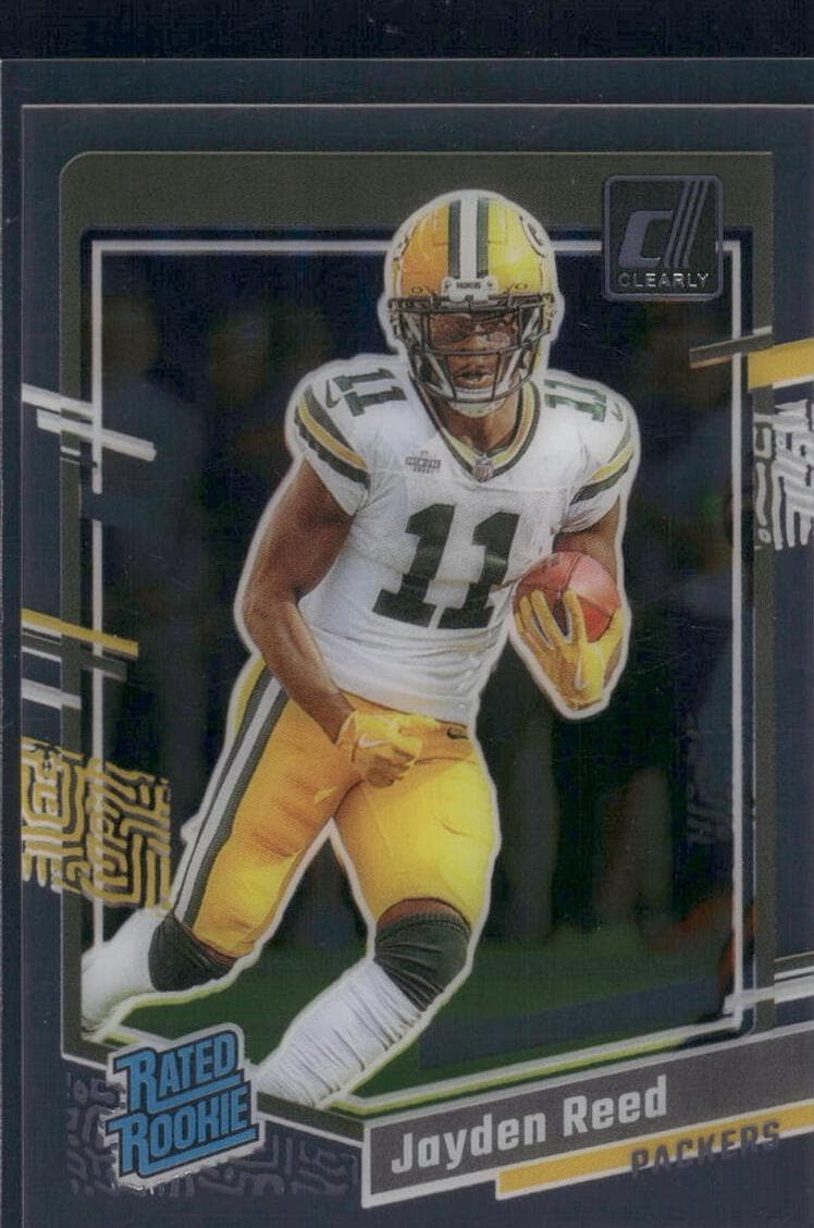 Jayden Reed 2023 panini Clearly Donruss