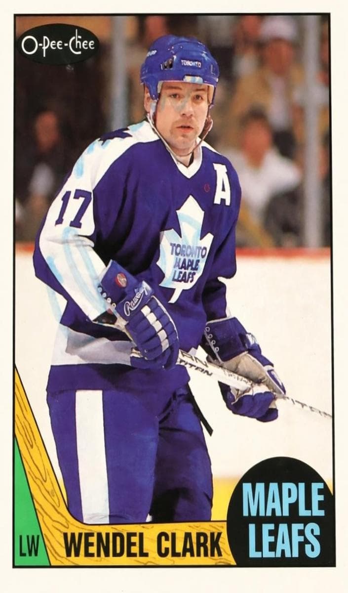 Wendel Clark 1987 topps O-Pee-Chee