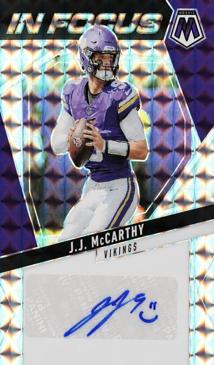 J.J. McCarthy 2025 panini Panini Mosaic