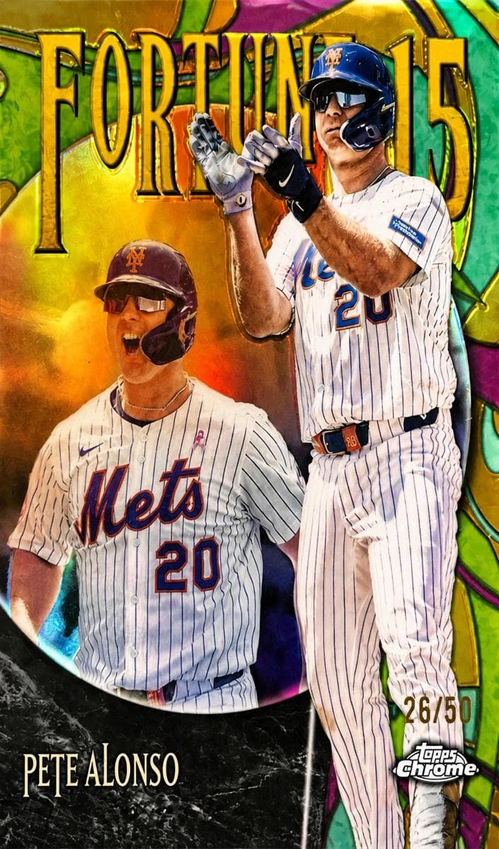 Pete Alonso 2025 topps Topps Chrome Update
