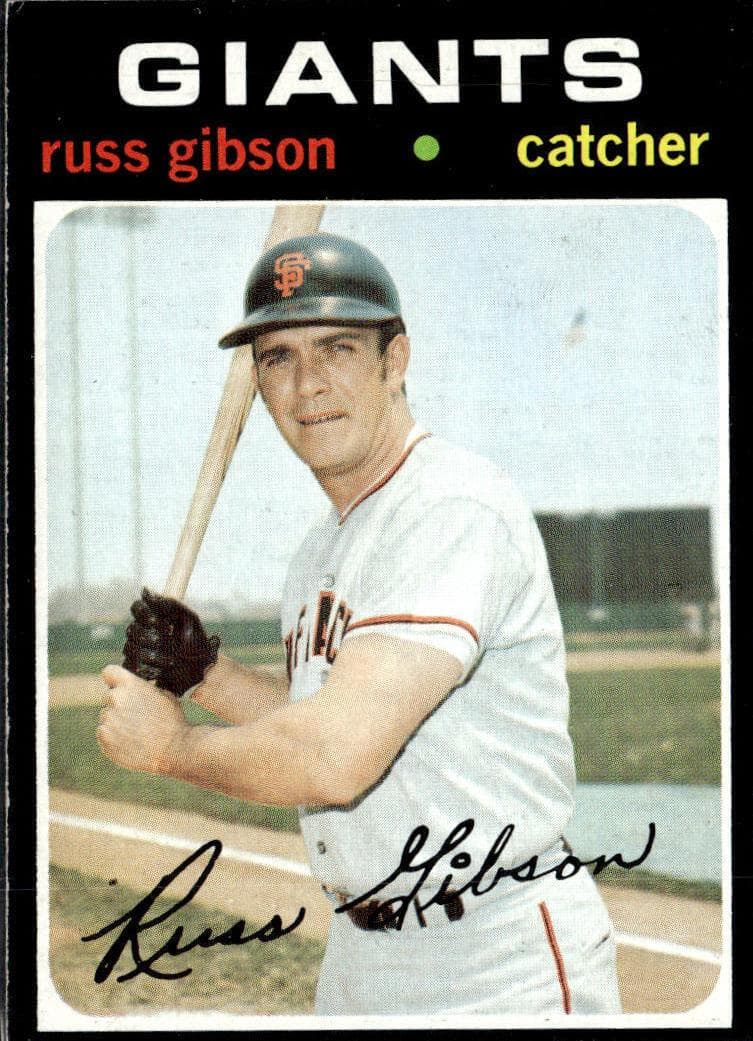 Russ Gibson 1971 topps Topps