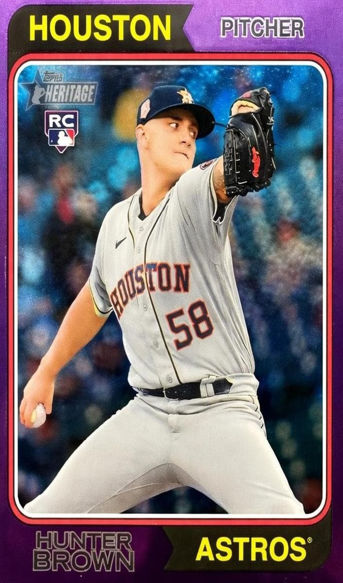 Hunter Brown 2023 topps Topps Heritage