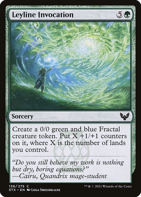 Leyline Invocation 2021 Magic: The Gathering Strixhaven School of Mages