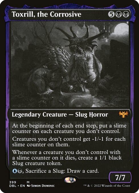Toxrill, the Corrosive 2022 Magic: The Gathering Innistrad: Double Feature example 2