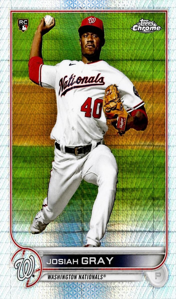Josiah Gray trading card