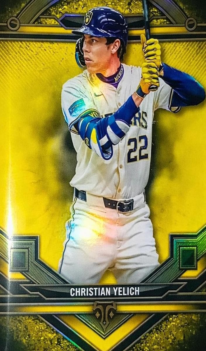 Christian Yelich 2024 topps Topps Triple Threads