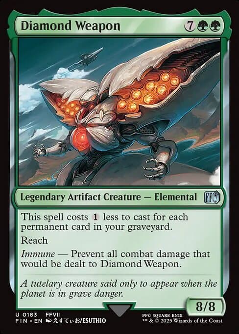 Diamond Weapon 2025 Magic: The Gathering Final Fantasy Extended Art
