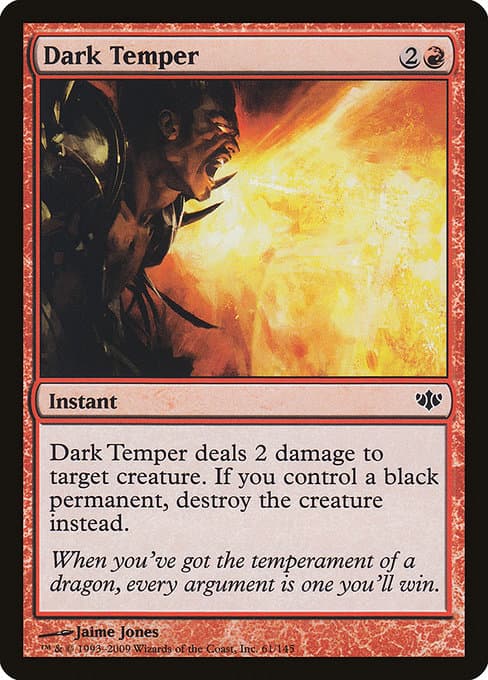 Dark Temper 2009 Magic: The Gathering Conflux