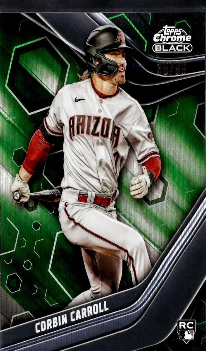 Corbin Carroll 2023 topps Topps Chrome Black