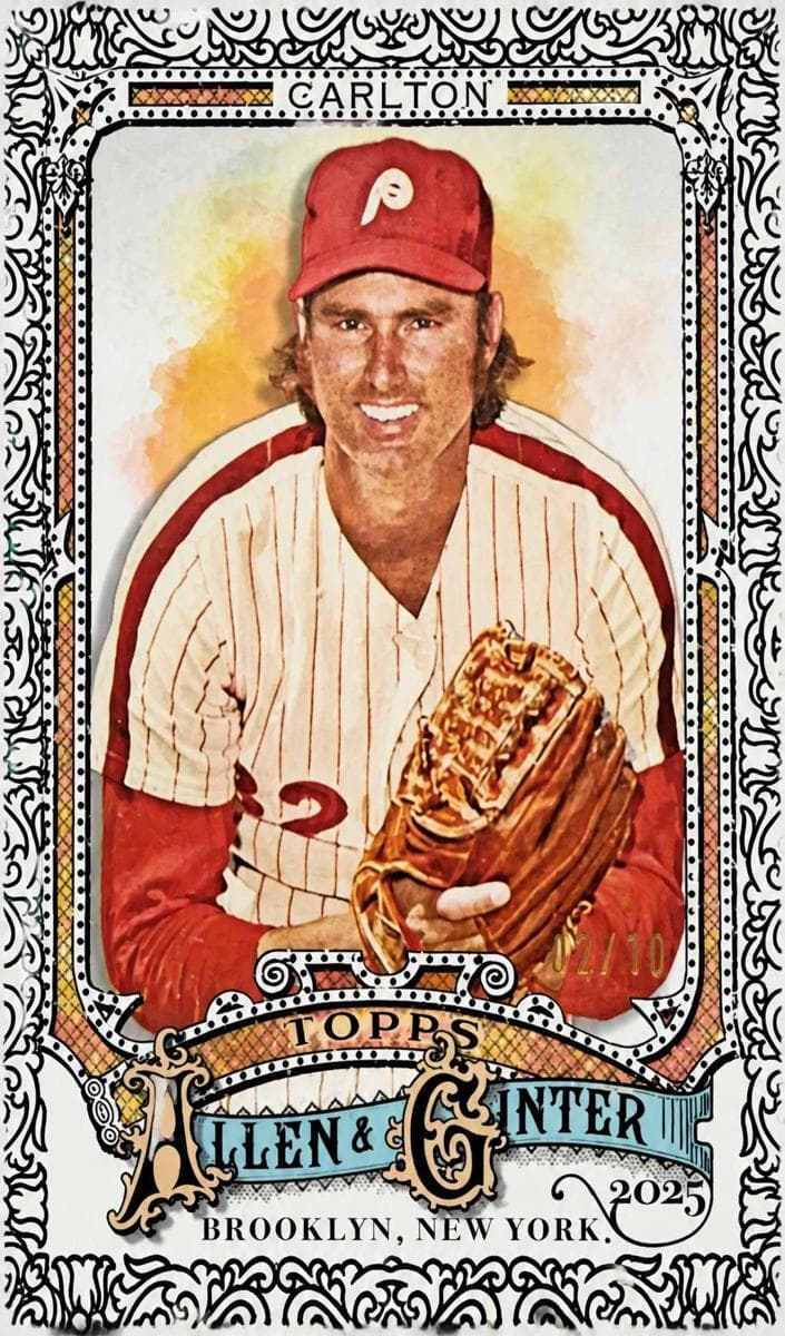 Steve Carlton 2025 topps Topps Allen & Ginter X