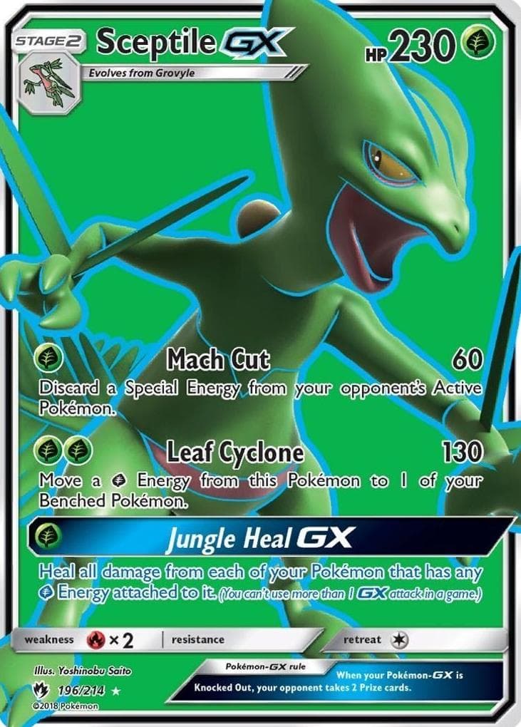 Sceptile-GX trading card