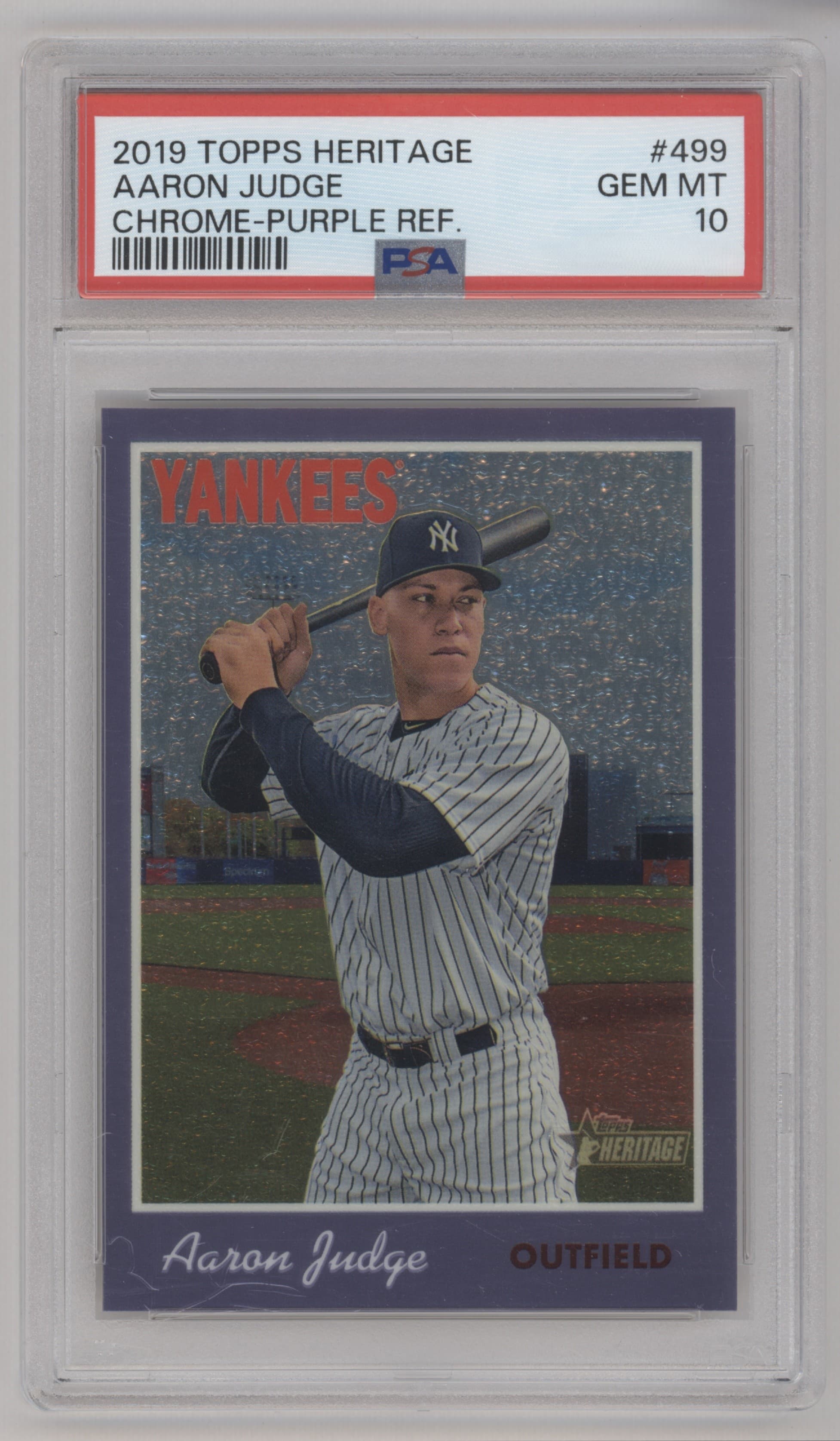 Aaron Judge 2019 topps Topps Heritage