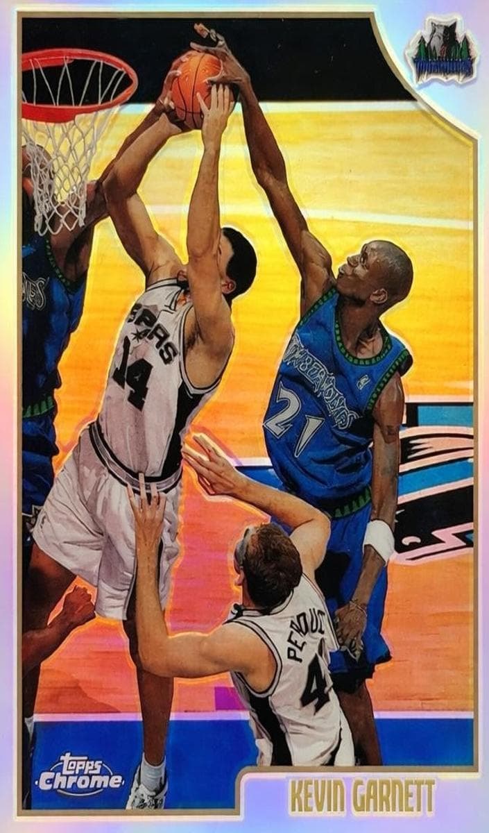 Kevin Garnett 1998 topps Topps Chrome