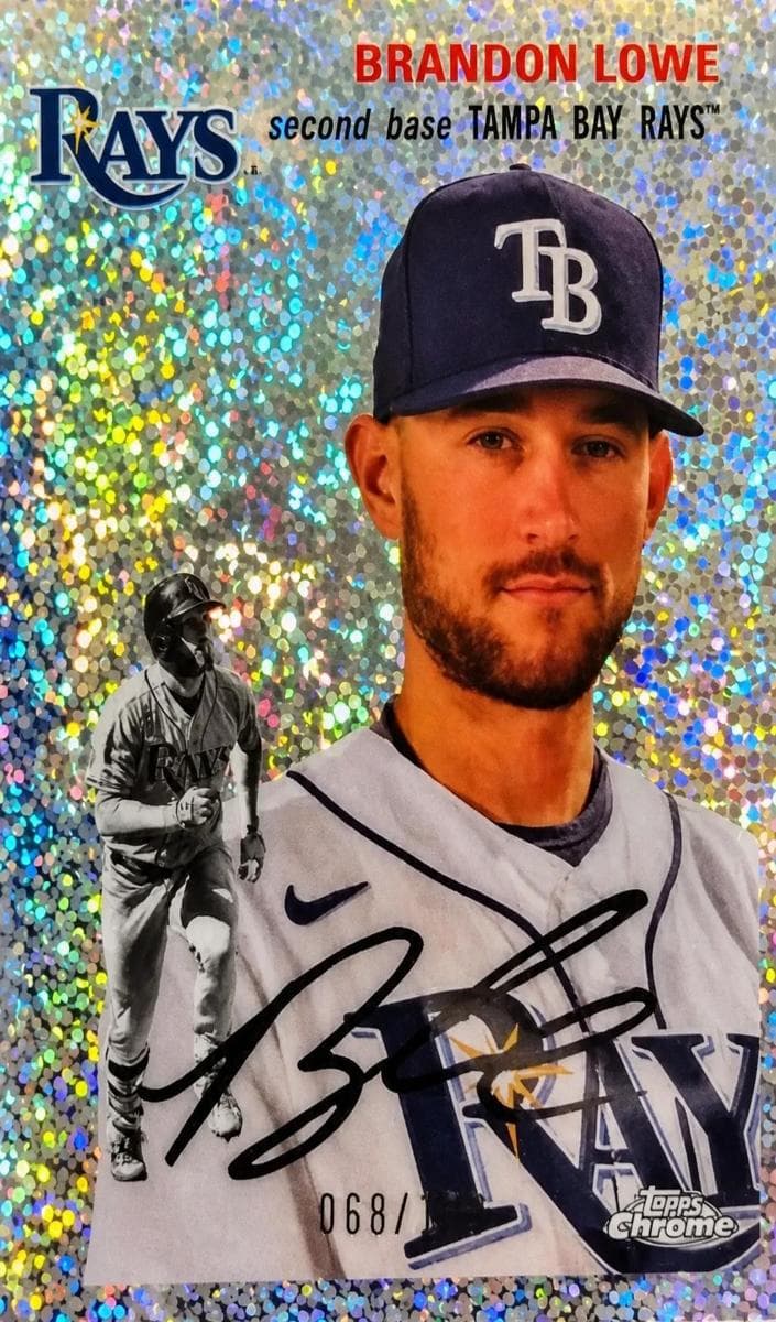 Brandon Lowe 2023 topps Topps Chrome Platinum Anniversary