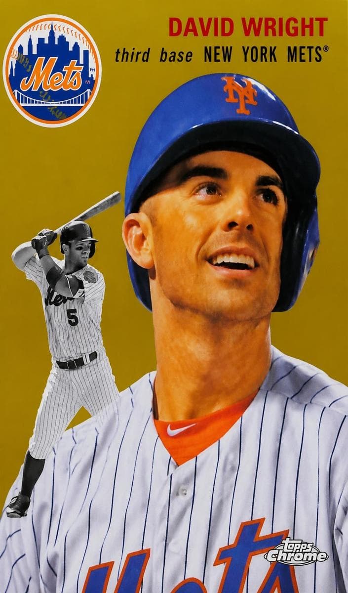 David Wright 2023 topps Topps Chrome Platinum Anniversary