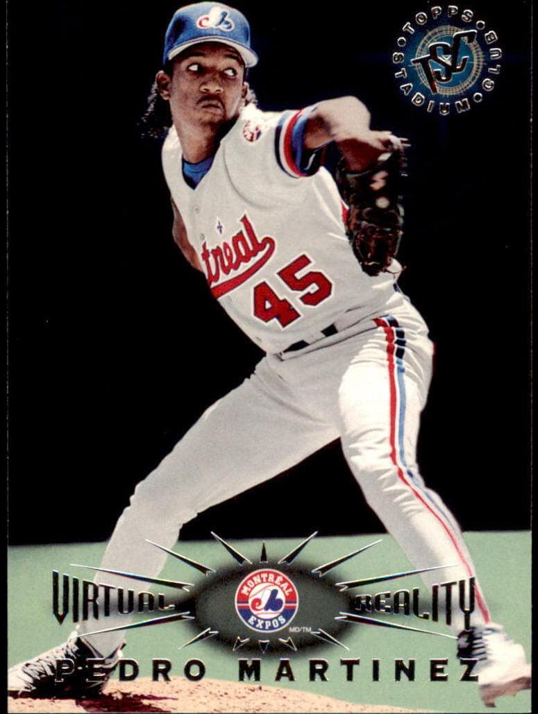 Pedro Martinez 1995 topps Stadium Club Virtual Reality