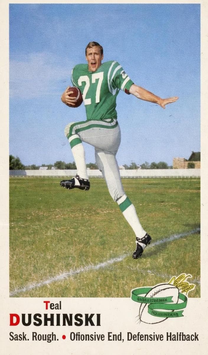 Ted Dushinski 1970 o-pee-chee Cfl