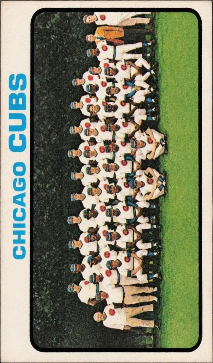 Chicago Cubs 1973 topps O-Pee-Chee