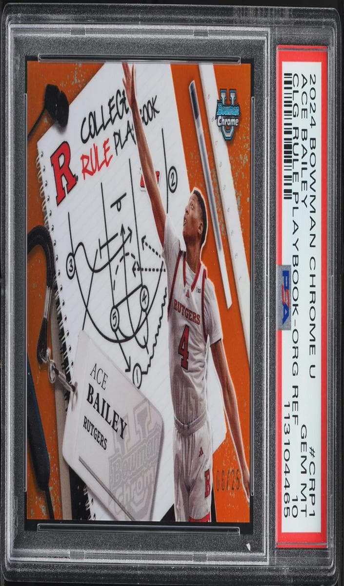 Ace Bailey 2024 bowman Bowman University Chrome