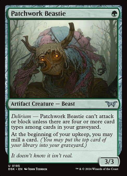 Patchwork Beastie 2024 Magic: The Gathering Duskmourn: House of Horror
