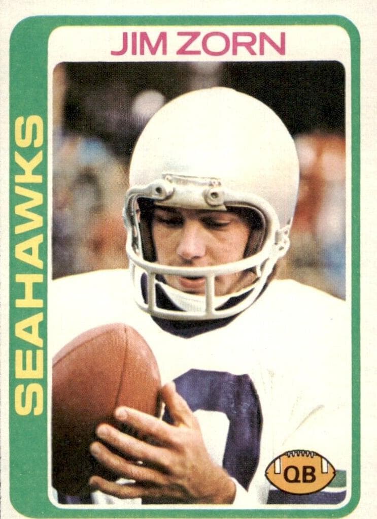 Jim Zorn 1978 topps Topps