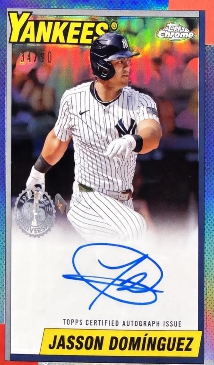 Jasson Dominguez 2025 topps Chrome