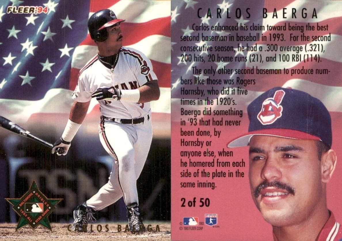 Carlos Baerga 1994 unknown Pinnacle