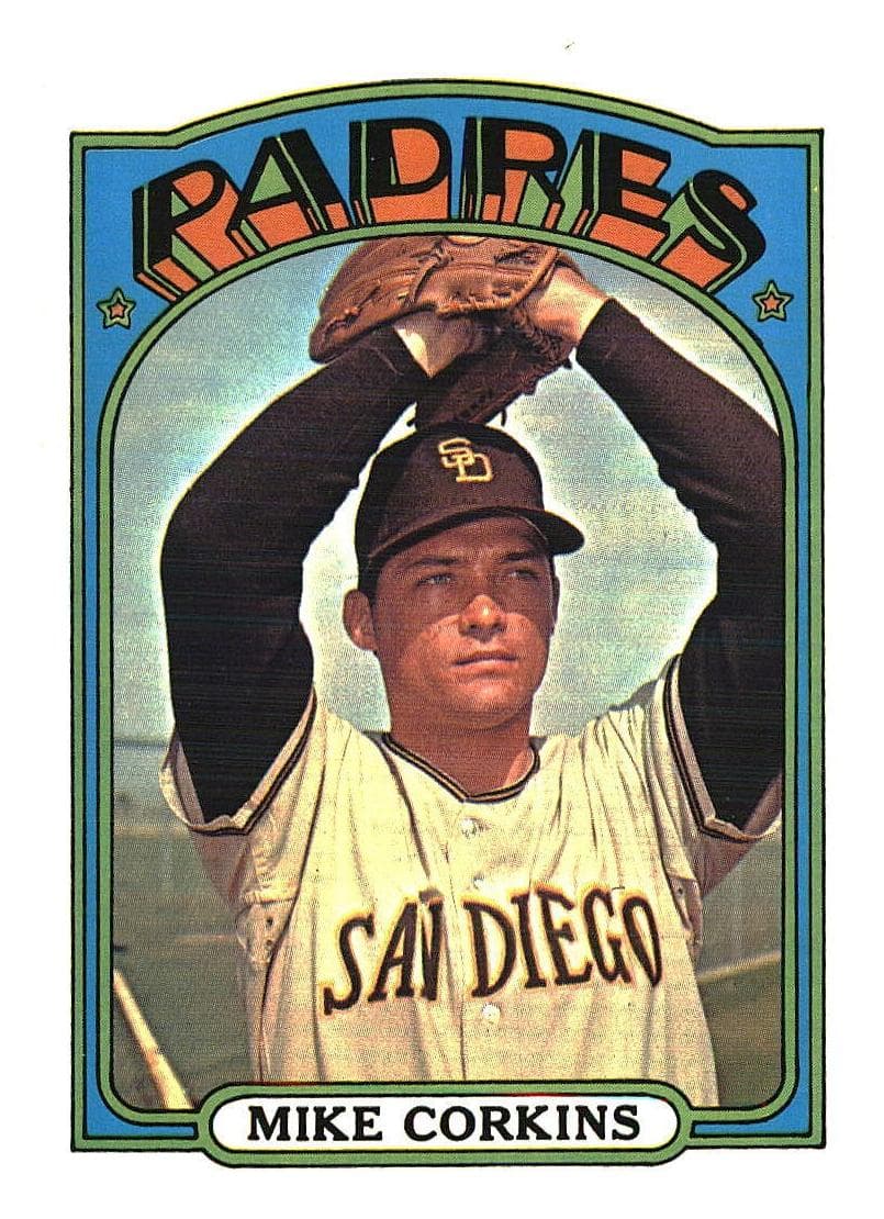 Mike Corkins 1972 topps Topps