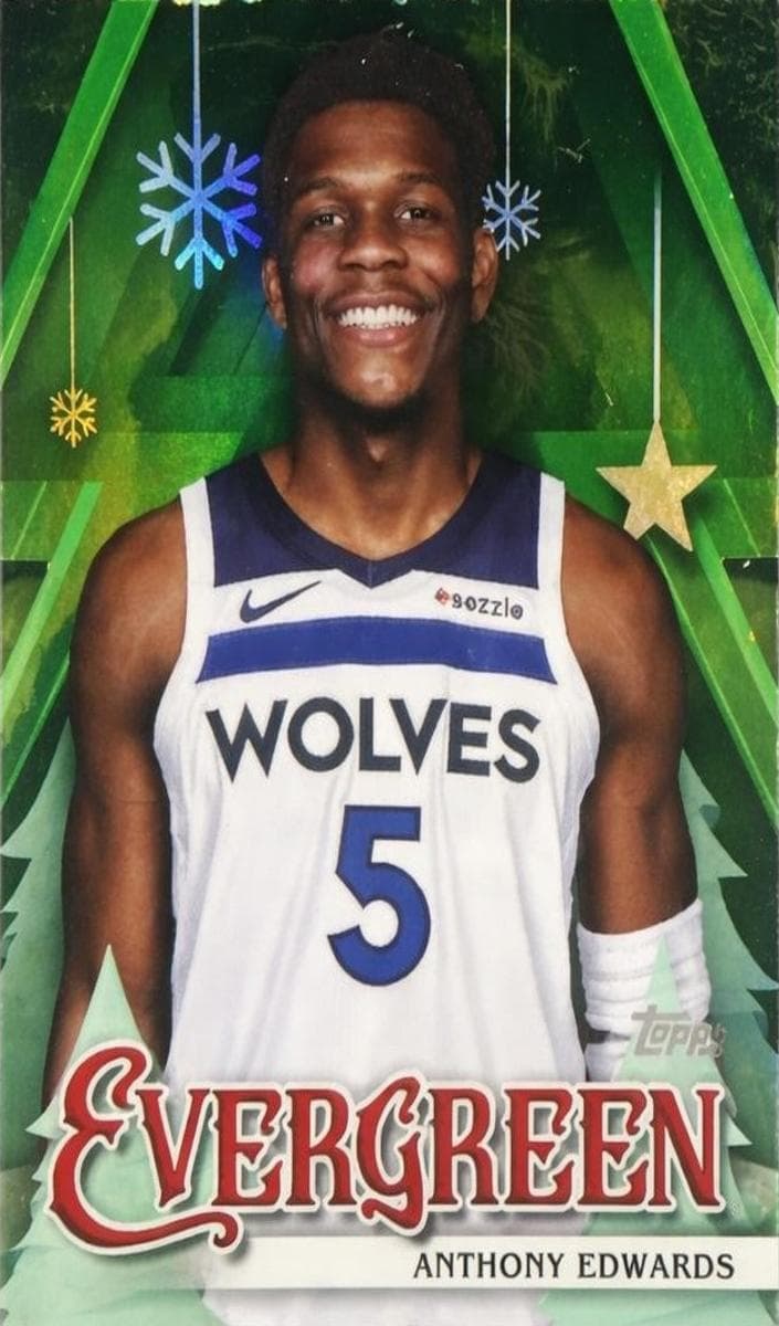 Anthony Edwards 2025 topps Topps Holiday