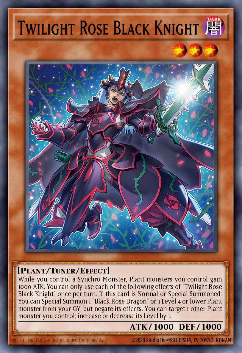 Twilight Rose Black Knight #DOOD-EN005