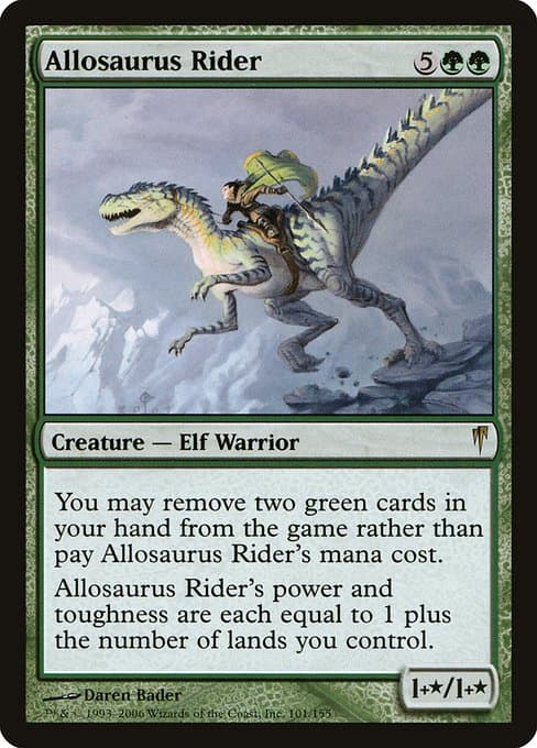 Allosaurus Rider 2020 Magic: The Gathering The List Reprints Foil