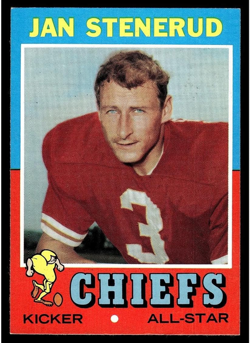 Jan Stenerud 1971 topps Topps