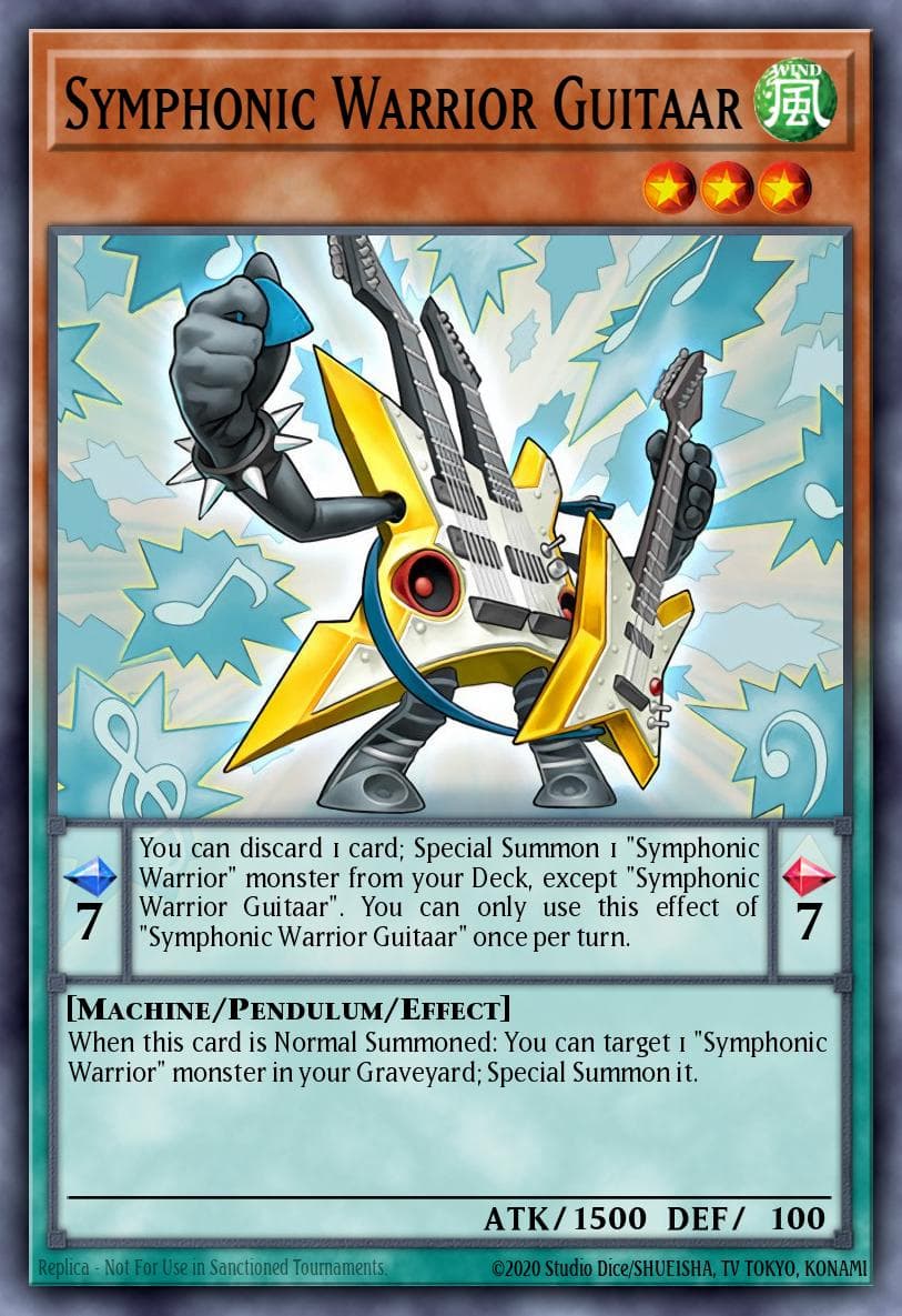 Symphonic Warrior Guitaar 2017 Yu-Gi-Oh! Raging Tempest