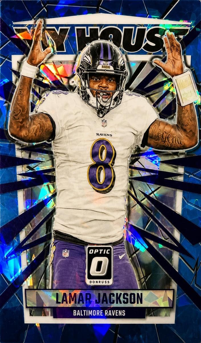 Lamar Jackson 2023 panini Donruss Optic
