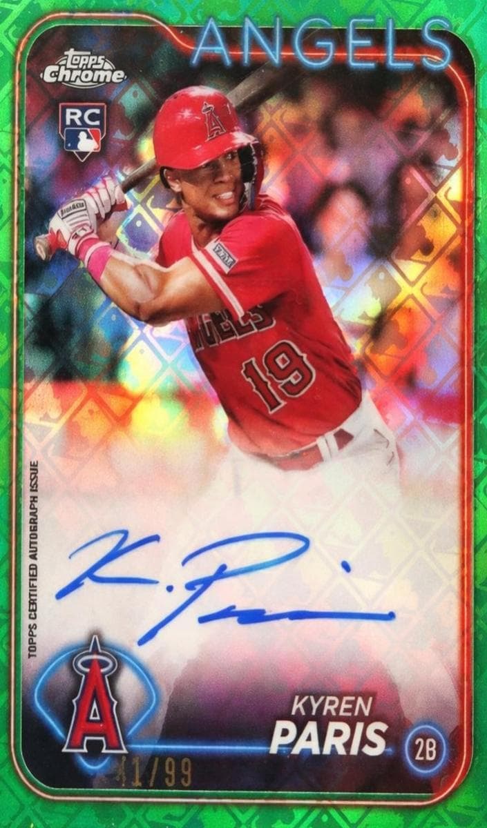Kyren Paris 2024 topps Topps Chrome Logofractor Edition