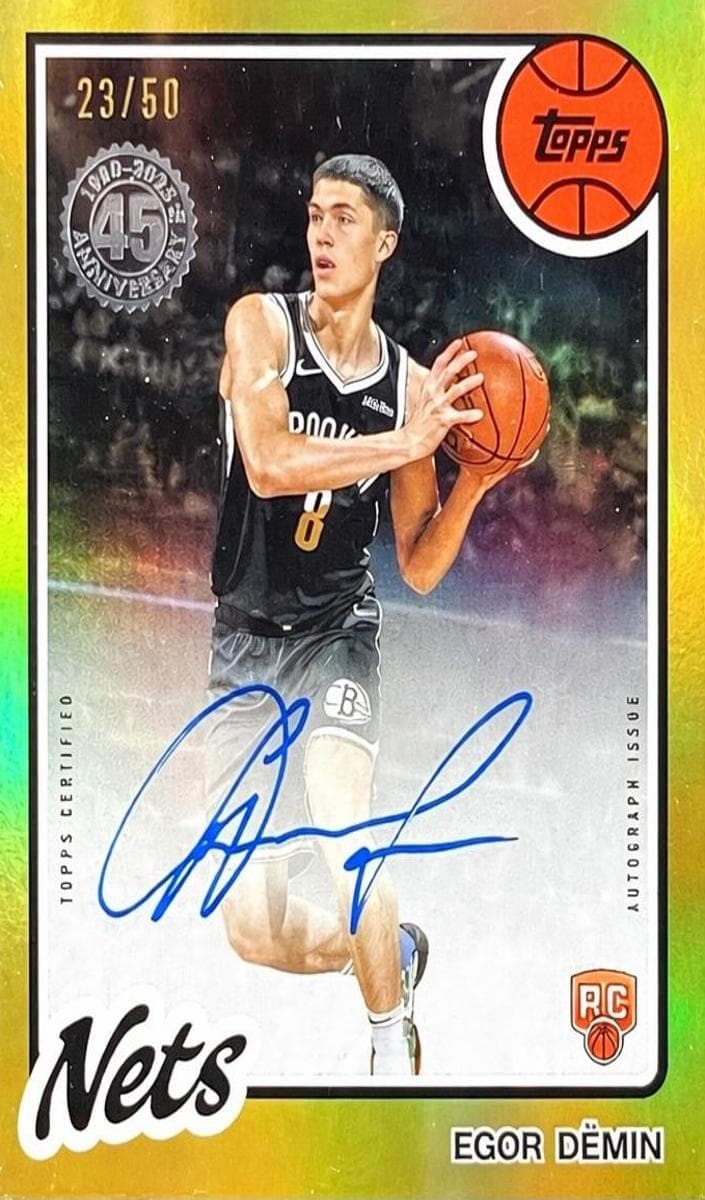 Egor Dëmin 2025 topps Topps
