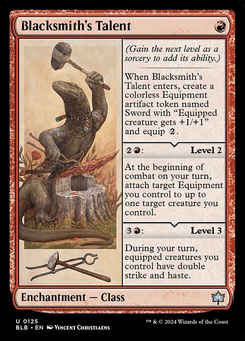 Blacksmith's Talent 2024 Magic: The Gathering Bloomburrow