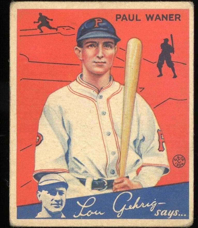 Paul Waner 1934 unknown Goudey