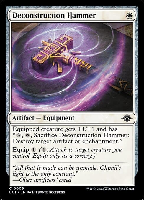 Deconstruction Hammer 2023 Magic: The Gathering Lost Caverns of Ixalan