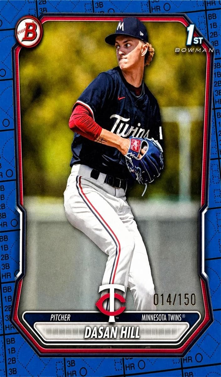 Dasan Hill trading card