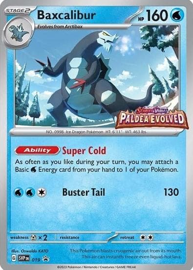 Baxcalibur trading card
