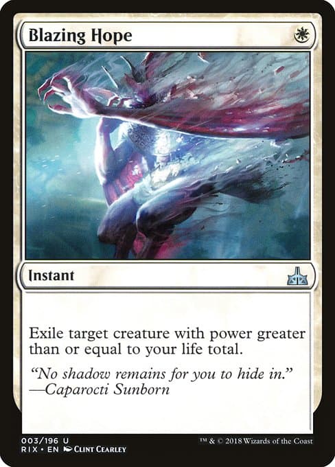 Blazing Hope 2018 Magic: The Gathering Rivals of Ixalan