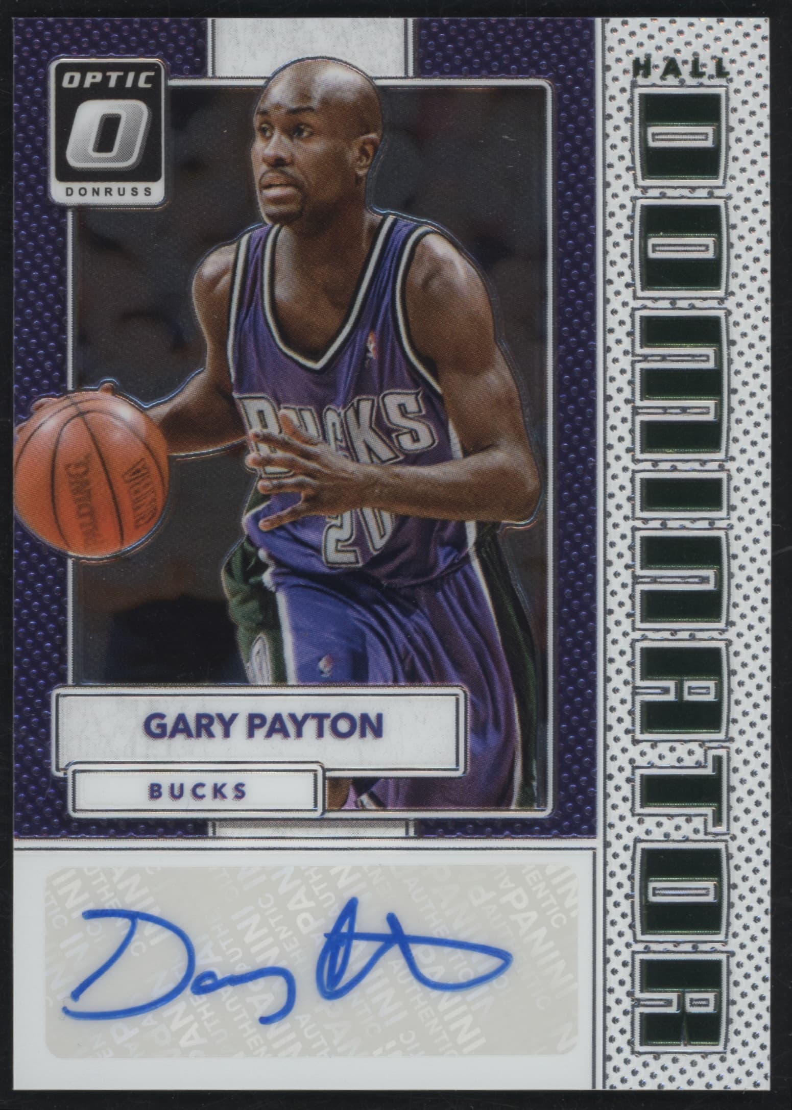 Gary Payton 2017 panini Donruss Optic